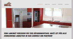 Desktop Screenshot of matzmontagen.ch